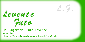 levente futo business card