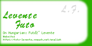 levente futo business card